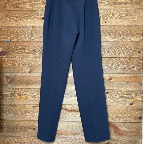 PESERICO Pressed-crease tailored pants in Navy Blue Size 46/US 10 - Picture 3 of 6